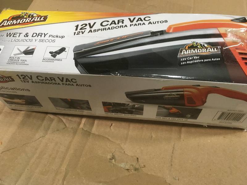 lot 47 image: Armor All 12-Volt Corded Handheld WetDry Vac in good condition