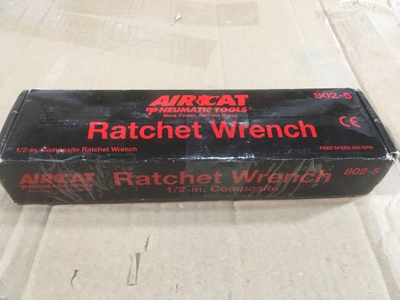 lot 50 image: AIRCAT Composite 12 in. Twin Pawl Ratchet Wrench in like new condition