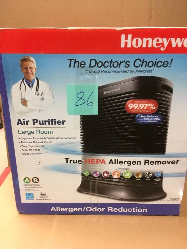 lot 86 image: Honeywell True HEPA 310 sq. ft. Allergen Remover Air Purifier