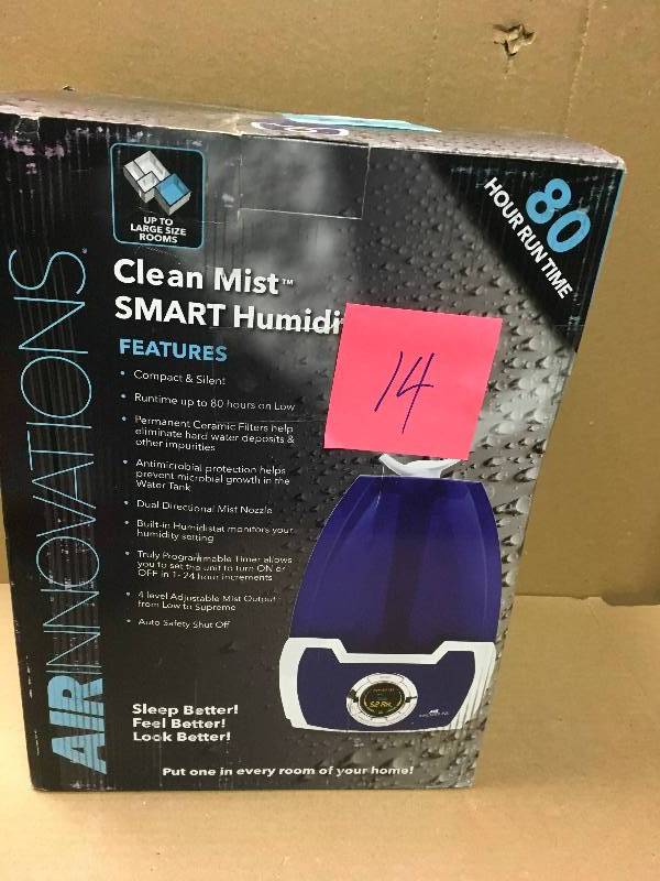 lot 14 image: Air Innovations 1.6 Gal. Cool Mist Digital Humidifier for Large Rooms Up To 500 sq. ft. in like new condition