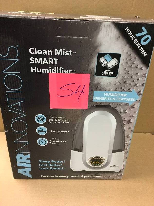 lot 54 image: Air Innovations 1.4 Gal. Cool Mist Digital Humidifier for Large Rooms Up To 400 sq. ft. in like new condition