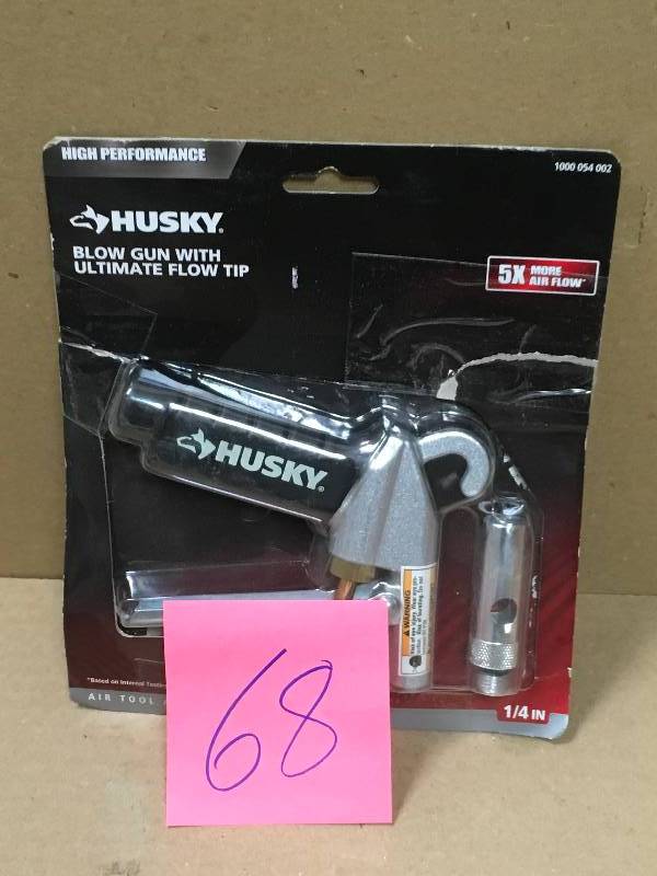lot 68 image: Husky High Performance Blow Gun with Ultimate Flow Tip not used