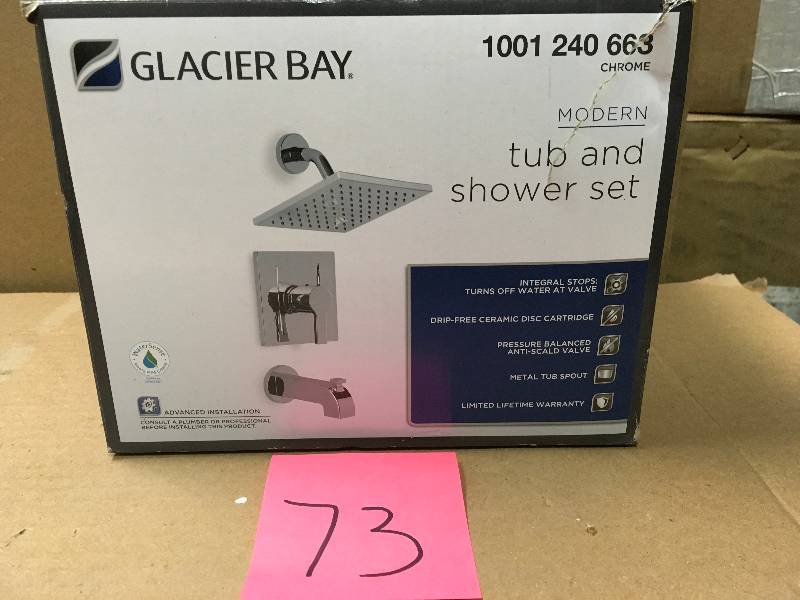 Offers Glacier bay Modern Single-Handle 1-Spray Tub and Shower Faucet 1001240663