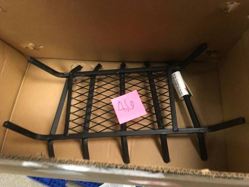 lot 86 image: LANDMANN 22 in. Fireplace Grate with Ember Retainer in like new condition