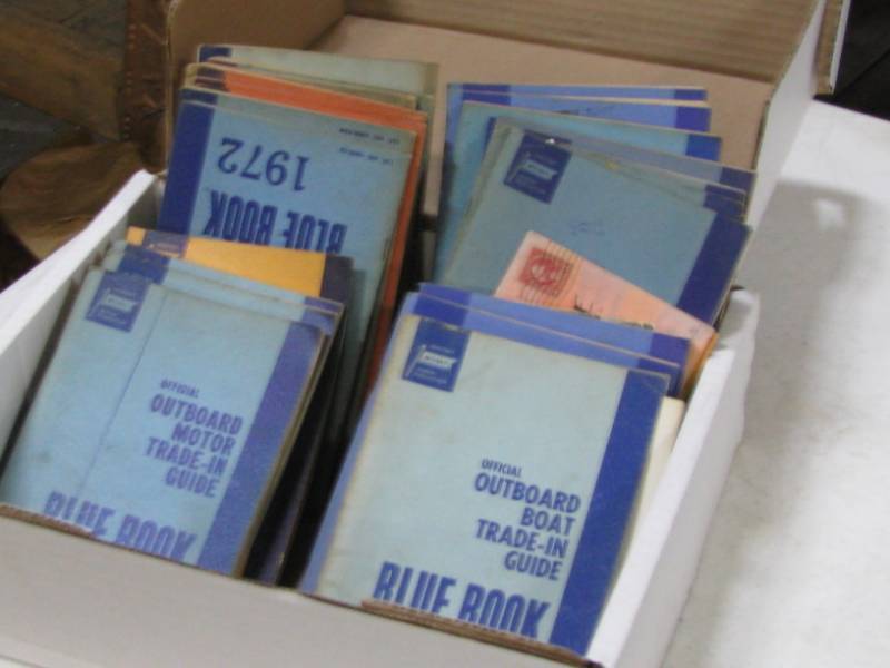 lot 55 image: Kelly Outboard Motor Blue Books
