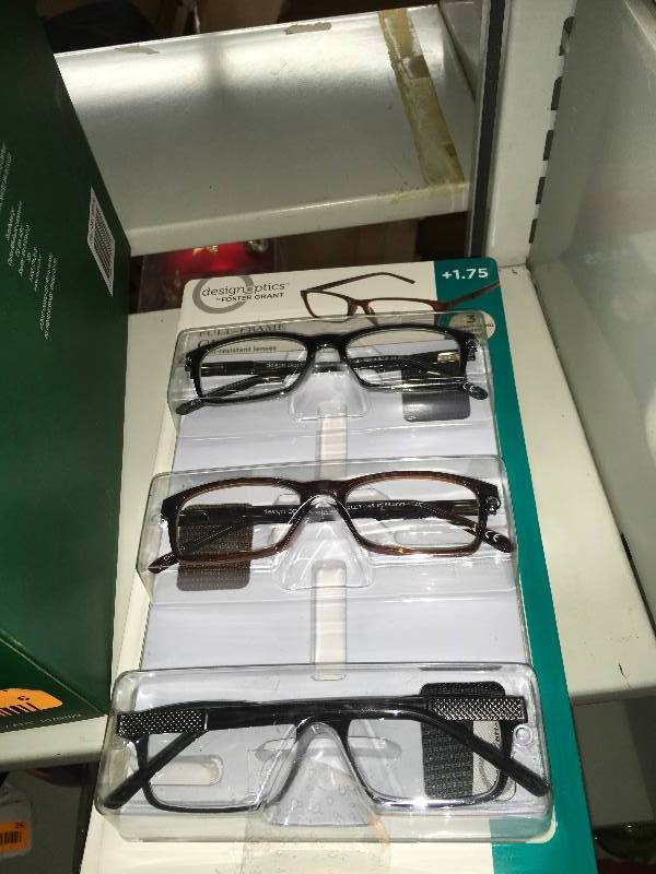 lot 7 image: 3PK Readers Glasses 1.75, Retail $18.99