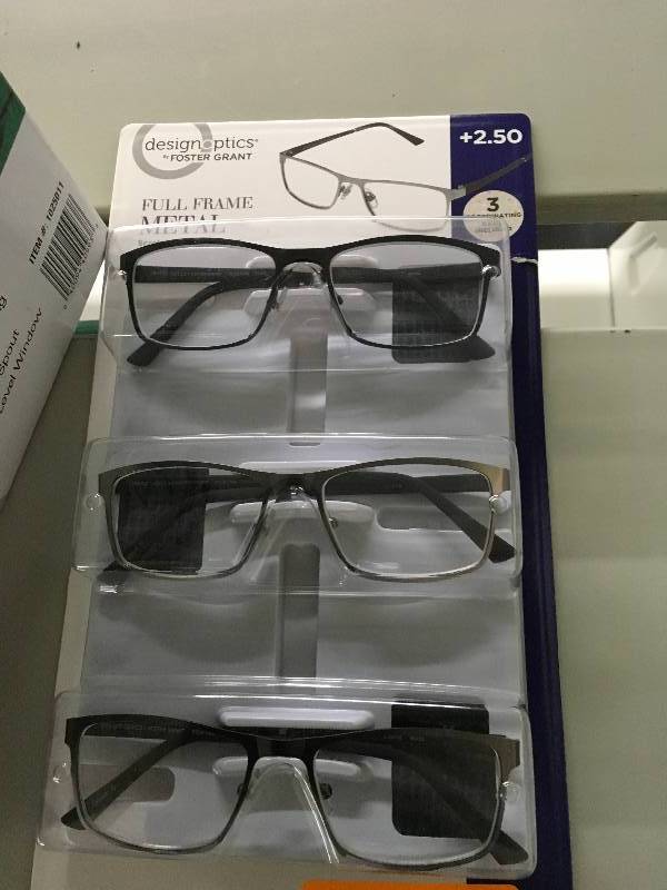 lot 14 image: 3PK Readers Glasses 2.50, Retail $18.99