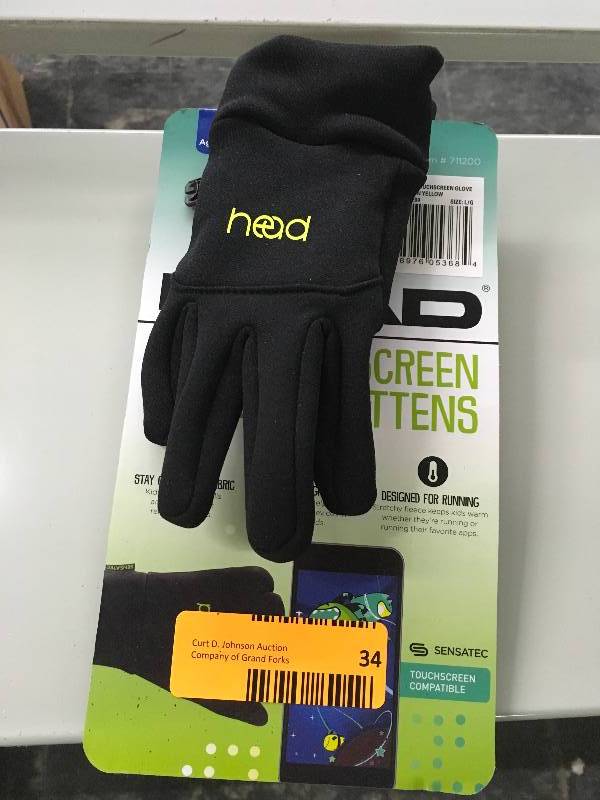 lot 34 image: Head kids Touchscreen Gloves, Retail $29.99