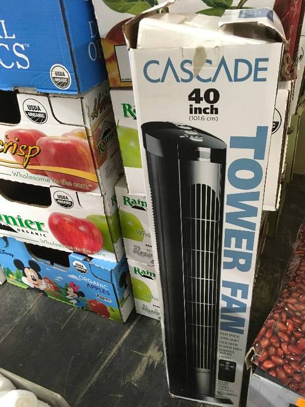 lot 48 image: Cascade Tower Fan, Retail $19.99