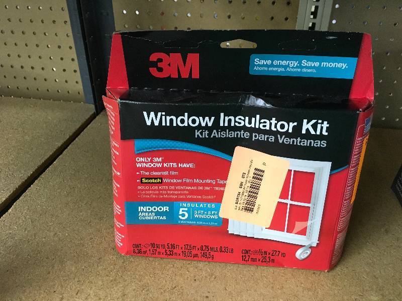 lot 97 image: 3M Window Insulator Kit, Retail $10.99