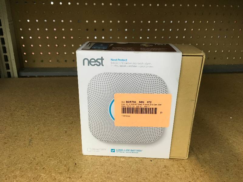 lot 114 image: Nest Protect Smoke & Carbon Monoxide Alarm, Retail $119.99