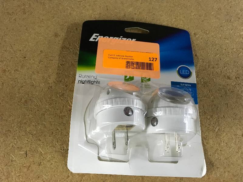 lot 127 image: Energizer Rotating Night Lights, Retail $10.99