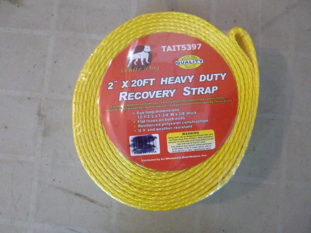 lot 28 image: NEW Bull Dog Heavy Duty Recovery Strap