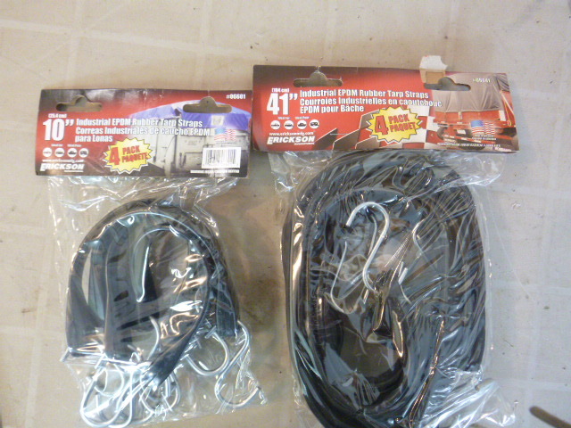 lot 32 image: 2 Packs of Erickson Industrial EPDM Rubber Tarp Straps