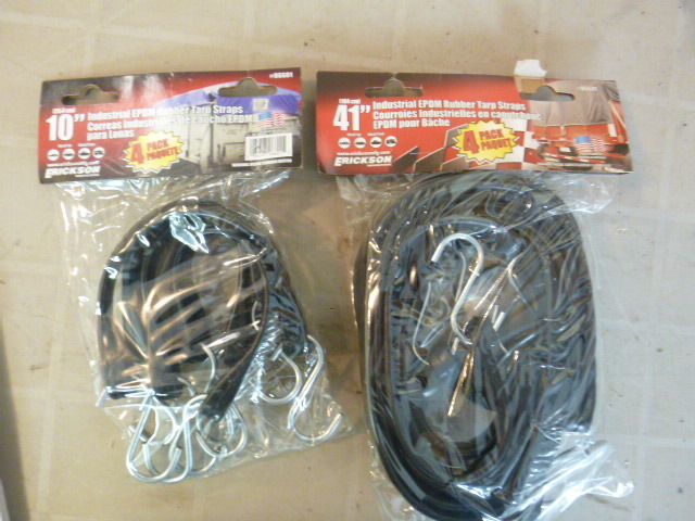 lot 37 image: 2 Packs of Erickson Industrial EPDM Rubber Tarp Straps