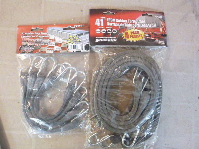 lot 39 image: 2 Packs of Erickson Rubber Tarp Straps