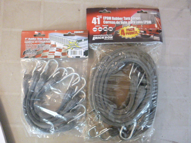 lot 40 image: 2 Packs of Erickson Rubber Tarp Straps