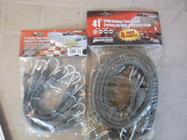 lot 42 image: 2 Packs of Erickson Rubber Tarp Straps