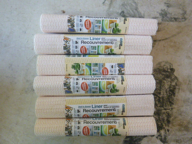 lot 114 image: 6 Rolls of Grip-Eze Shelf & Drawer Liners