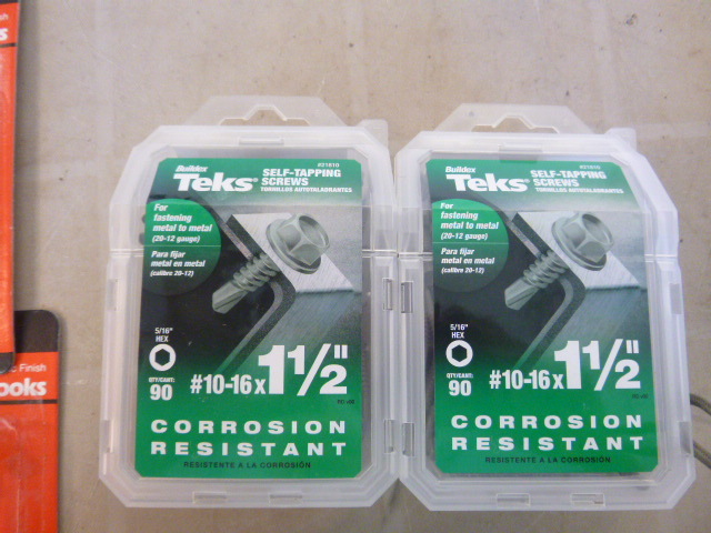 lot 135 image: 2 Packs of Buildex Teks Self-Tapping Screws