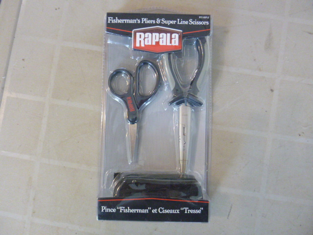 lot 155 image: Rapala Fishermans Pliers and Super Line Scissors