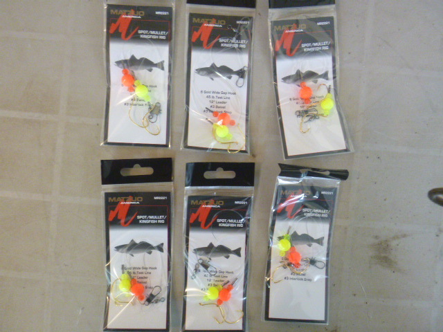 lot 160 image: 6 Matzuo SpotMulletKingfish Rigs