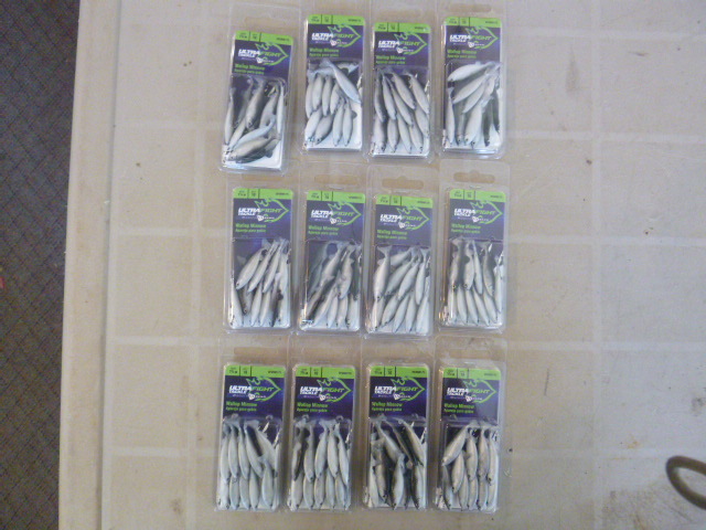 lot 170 image: 12 Packs of UltraFight Tackle Wallop Minnows