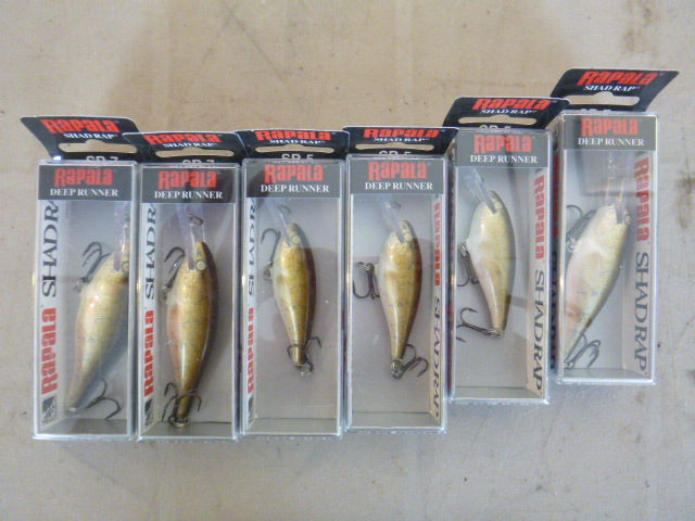 lot 176 image: 6 Rapala Hard Bait