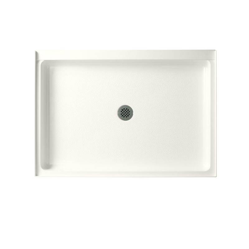 lot 236 image: Swan Veritek 34 in. x 48 in. Single Threshold Center Drain Shower Pan in Bisque, FF03448MD.018