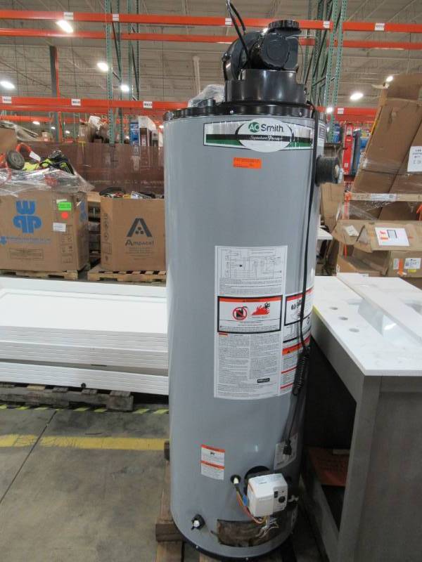 lot 221 image: A.O. Smith Signature Premier 40-Gallon Tall 6-year Limited 50000-BTU Natural Gas Water Heater, G6-PVT4050NV