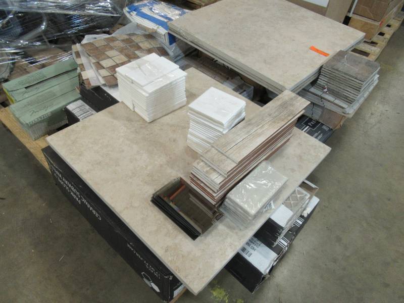 lot 75 image: WHOLESALE MIXED PALLET OF RETURNS & PIECES - TILE