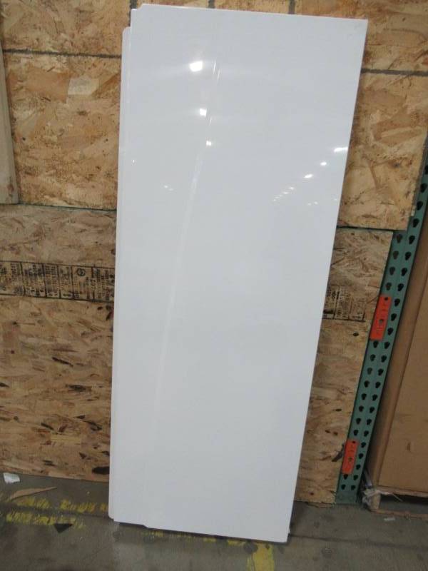 lot 237 image: Aquatic Composite 8 in. x 24 in. x 62 in. 2-Piece Direct-to-Stud TubShower Wall in White, TSSW24-AW