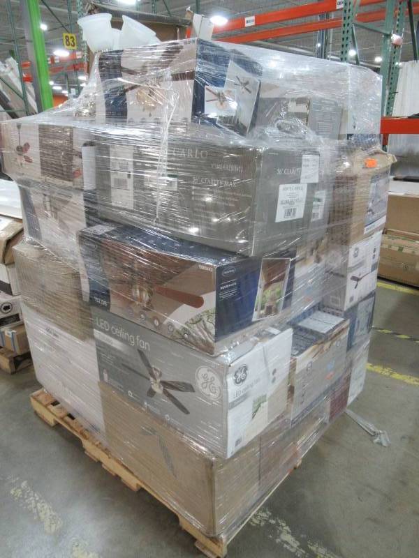 lot 271 image: WHOLESALE MIXED PALLET OF RETURNS - CEILING FANS