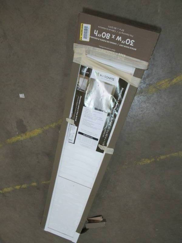 lot 275 image: Masonite 30 X 80 Louver Bi-Fold Door. 1002488933.