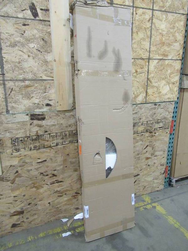 lot 283 image: Dreamline Shower Clear Glass Panel with Glass Shelves, 18 X 72.
