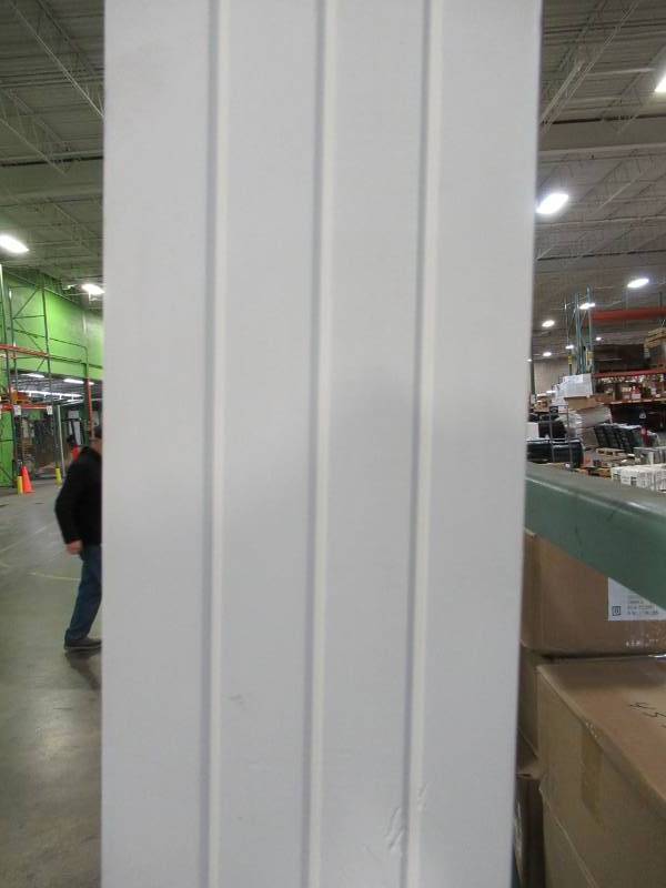 lot 92 image: JELD-WEN MODA (primed) 1-panel square Clear glass Single prehung Interior Door (Common 30-in x 96-in Actual 30.0 x 96.0) LOWOLJW221100549