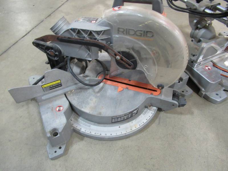 2 RIDGID Miter Saws For Parts R4120 Saw, 12Inch Compound Miter with