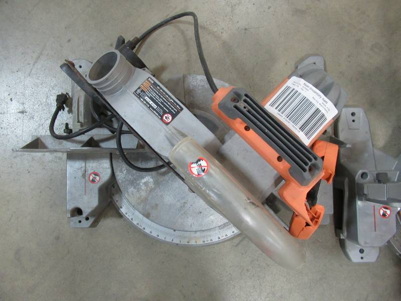 2 RIDGID Miter Saws For Parts R4120 Saw, 12Inch Compound Miter with