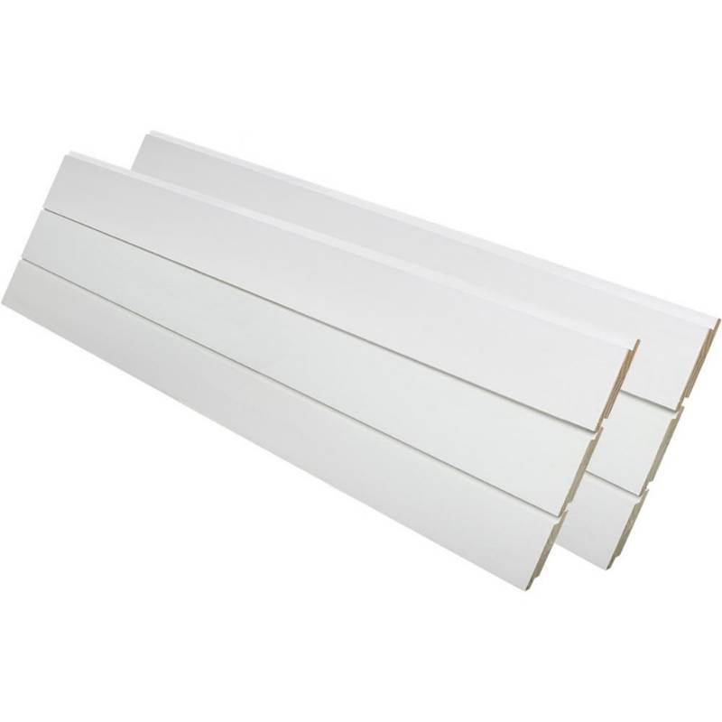 lot 260 image: 2 Cases of Kimberly Bay 34 in. x 7-14 in. x 8 ft. Primed Wood Nickel Gap Ship Lap Siding and Wall Panel (6-Pieces per Box) 1 Box covers 29 Sq Ft