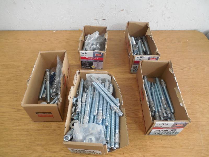 HUGE ASSORTED WEDGE ANCHOR BOLT LOT