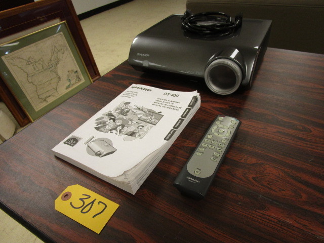 lot 307 image: SHARP PROJECTOR