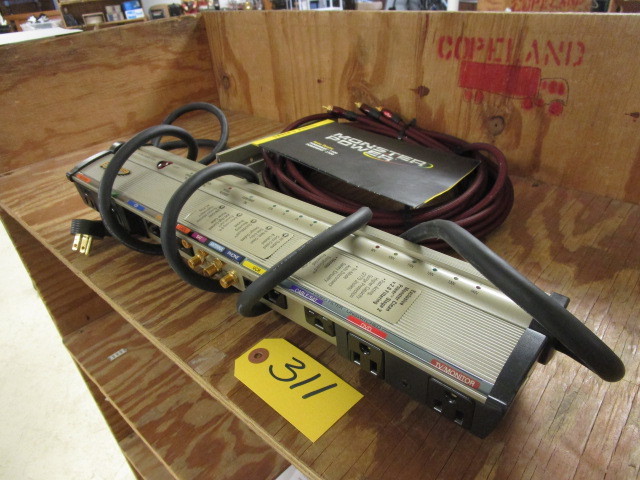 lot 311 image: HOME THEATER POWERBAR  GOLD-PLATED MONSTER CABLE