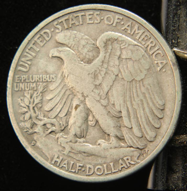 lot 16 image: 1938-D WALKING LIBERTY HALF DOLLAR BETTER DATE COIN