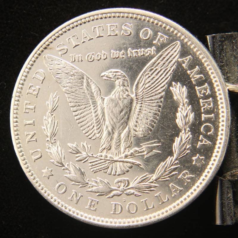 lot 18 image: 1921-D MORGAN SILVER DOLLAR IN HIGHER GRADE