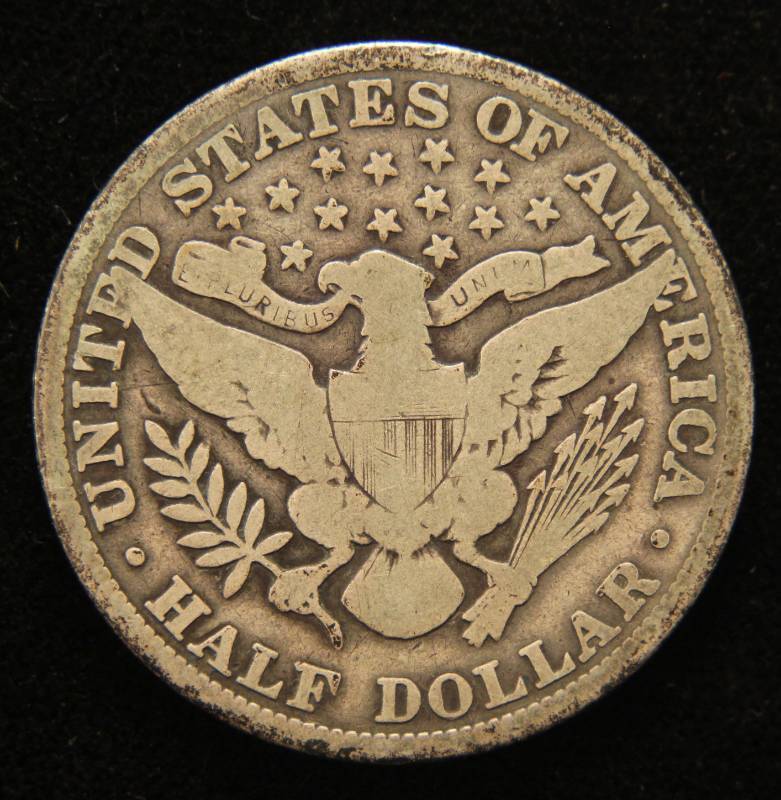 lot 20 image: 1914-P BARBER HALF DOLLAR BETTER DATE COIN