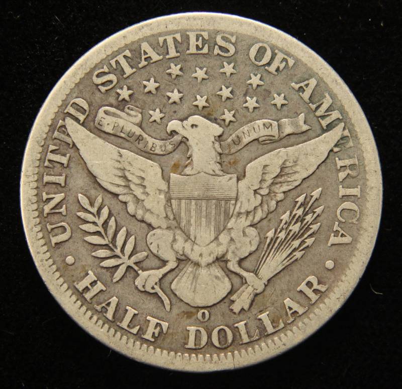 lot 30 image: 1895-O BARBER HALF DOLLAR BETTER DATE COIN