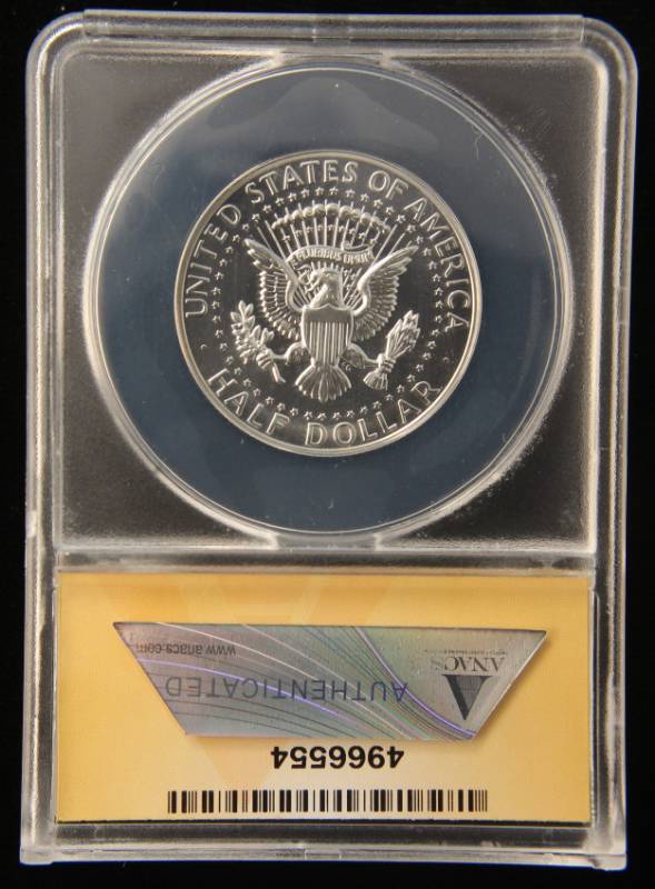lot 35 image: 1964 KENNEDY SILVER HALF DOLLAR PF67 ANACS