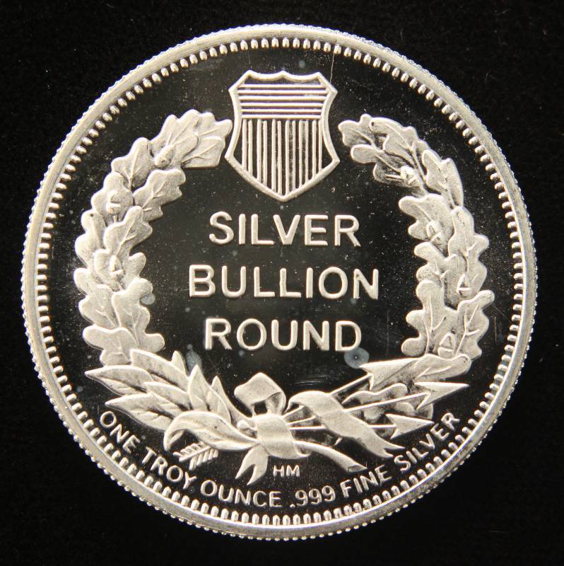 lot 37 image: 1 TROY OZ. .999 FINE SILVER SAINT GAUDENS DESIGN