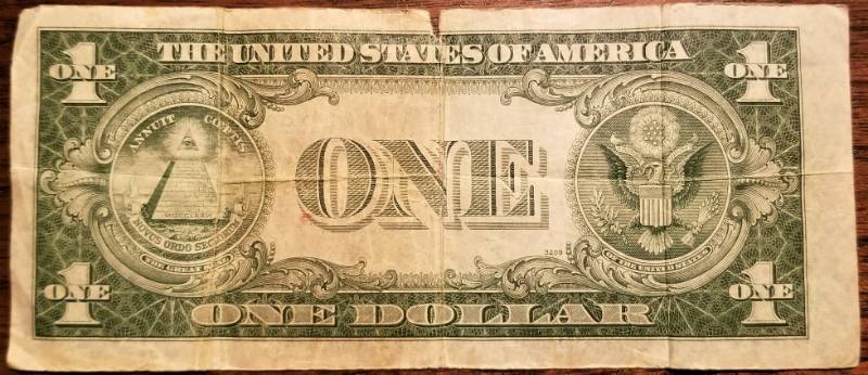 lot 16-A image: 1935-A YELLOW SEAL NORTH AFRICAN NOTE US $1 CURRENCY