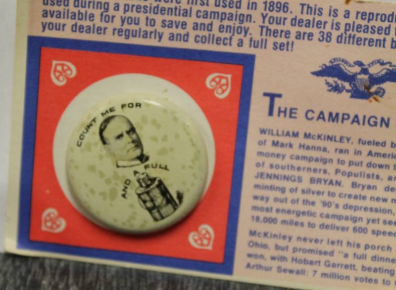 lot 54 image: Early American presidential political campaign buttons
